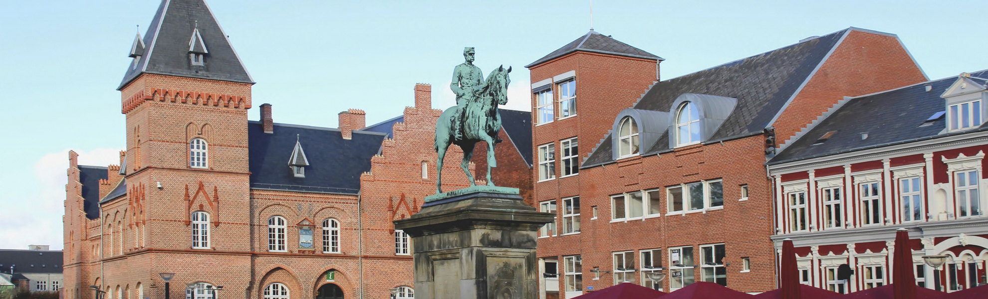 Statue auf dem Platz von Esbjerg, Daenemark