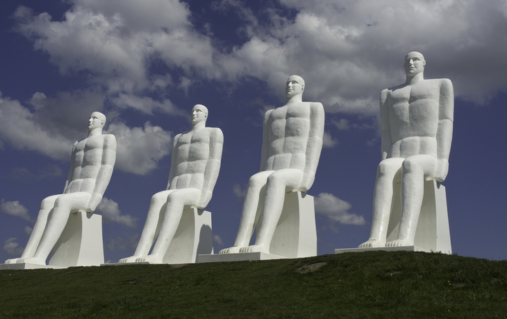 Der Mensch am Meer Statue in Esbjerg, Dänemark