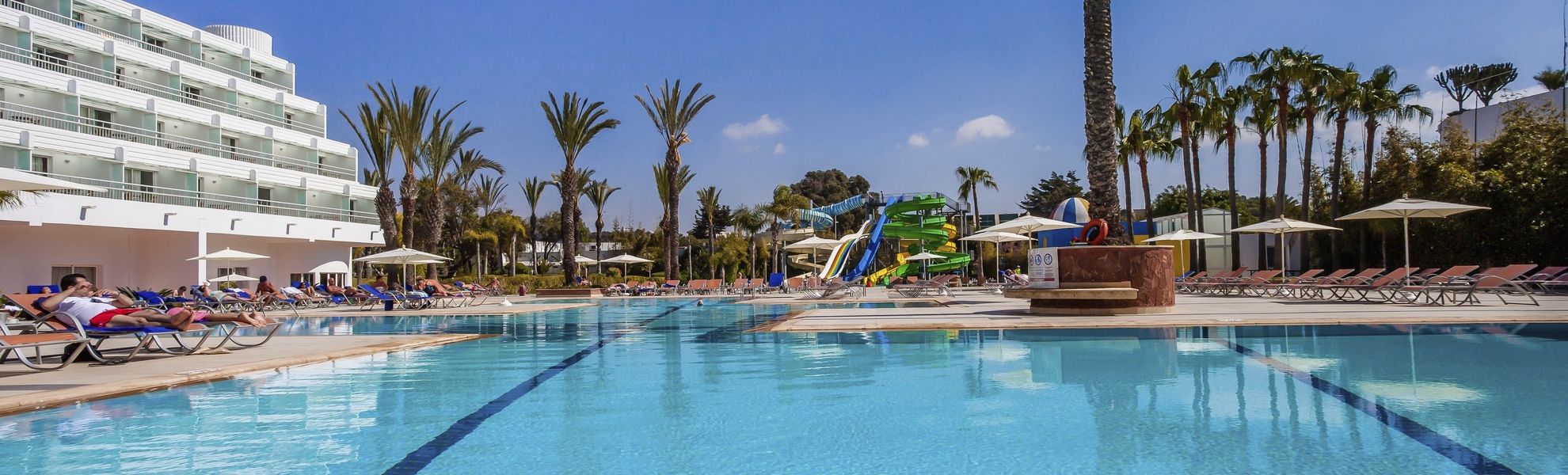 Pool im Amadil Beach Hotel in Agadir, Marokko