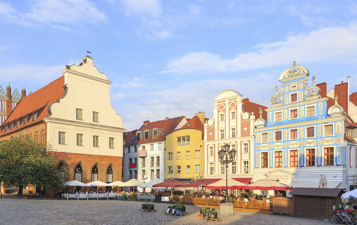 Platz in der Altstadt Stettins, Polen