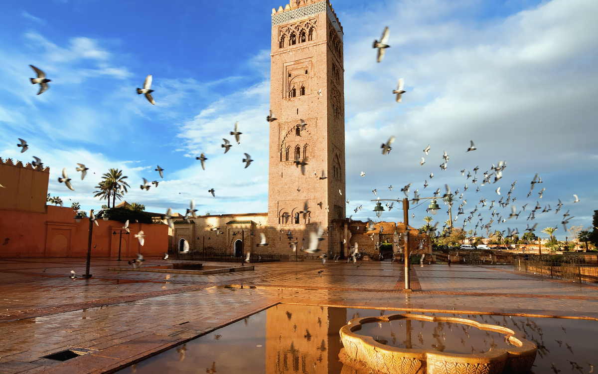 Koutoubia Moschee in Marrakesch, Marokko
