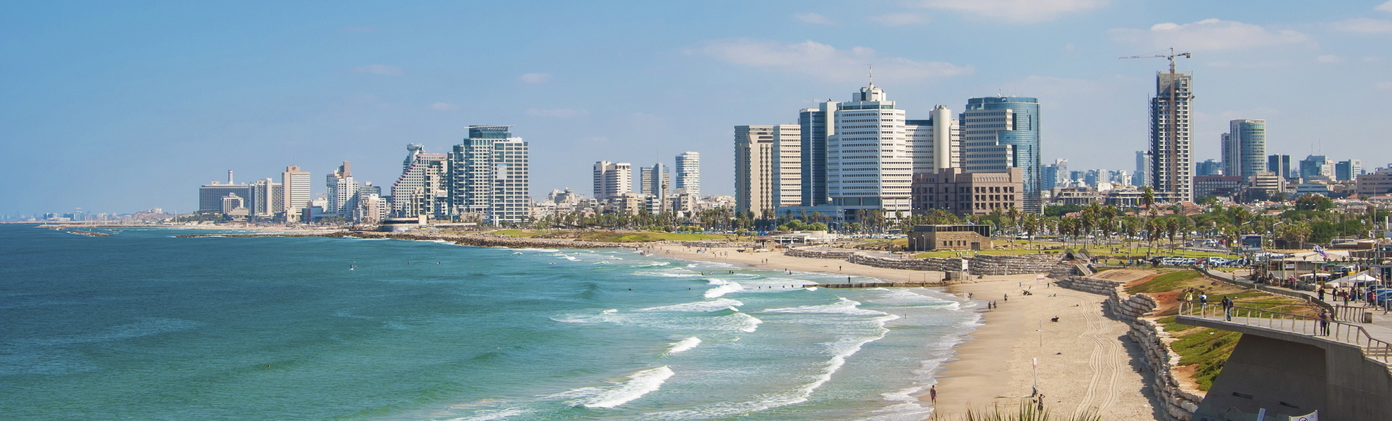 Strand von Tel Aviv, Israel