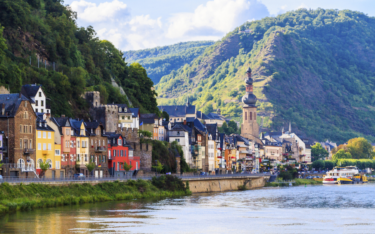 Der kleine Ort Cochem an der Mosel, Deutschland