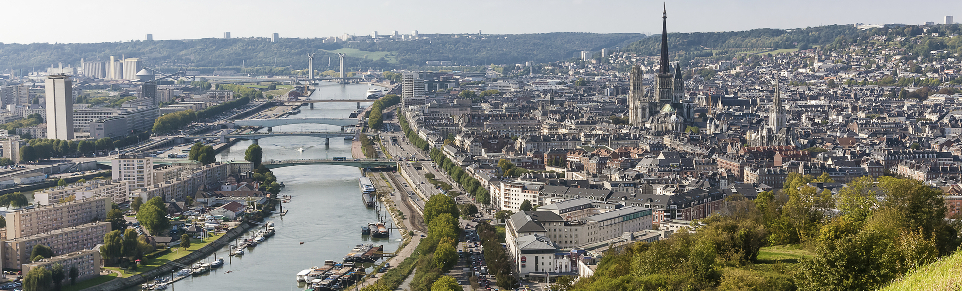 Panorama der Stadt Rouen, Frankreich