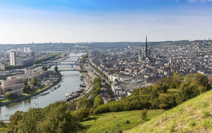 Panorama der Stadt Rouen, Frankreich