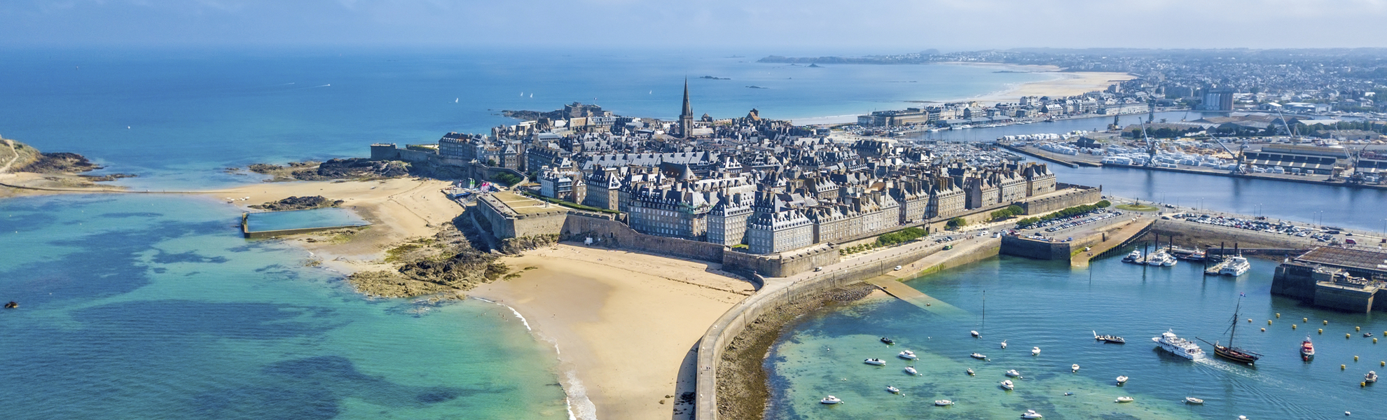 Luftansicht von Saint Malo, Frankreich