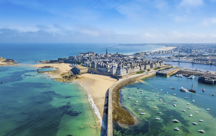 Luftansicht von Saint Malo, Frankreich