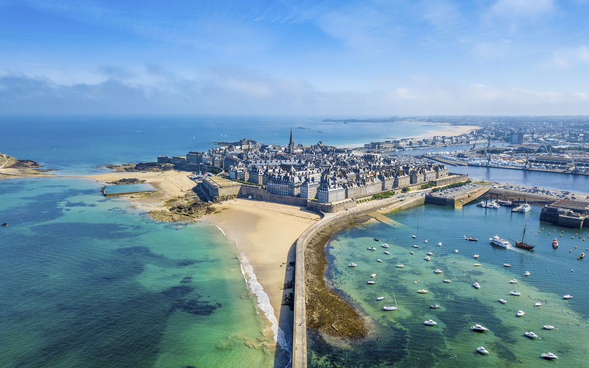Luftansicht von Saint Malo, Frankreich
