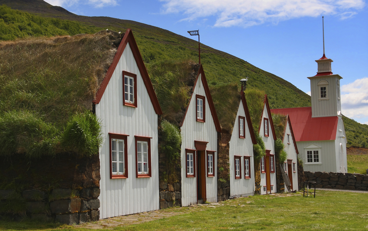 Torfgehöft in Laufas, Island