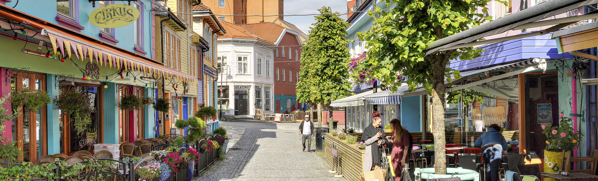 Gasse in Stavanger, Norwegen