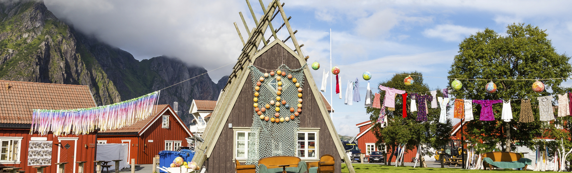 Traditionelles Fischerhaus, Norwegen