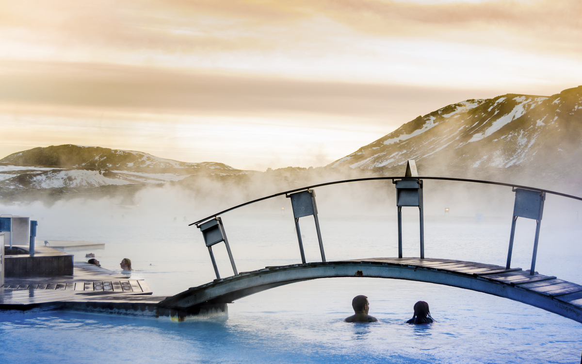 Die Blaue Lagune bei Reykjavik, Island