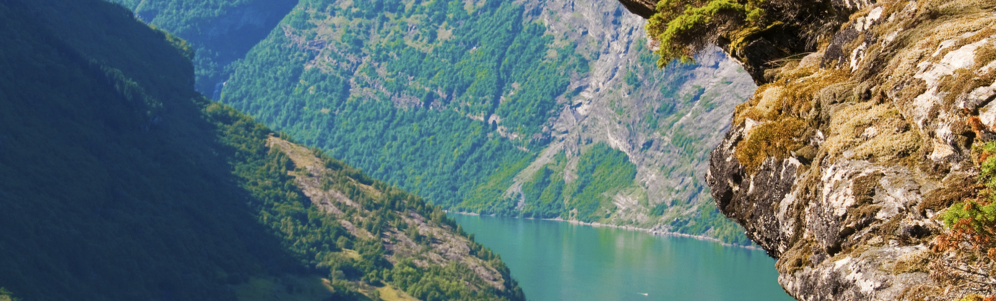 Blick auf das Geirangerfjord, Norwegen