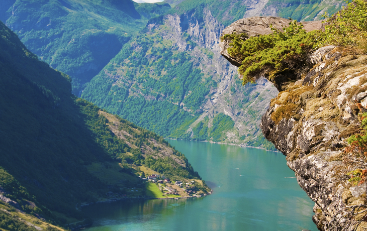 Blick auf das Geirangerfjord, Norwegen
