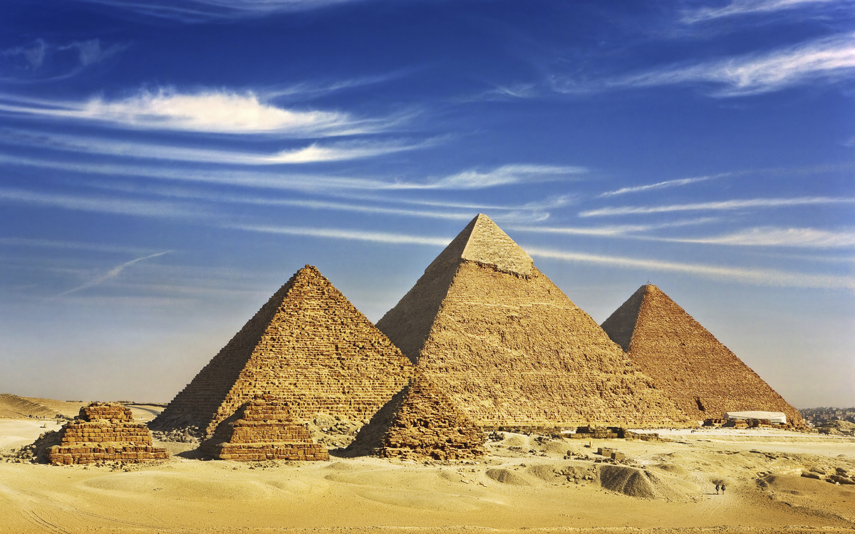 Pyramiden von Gizeh in Ägypten