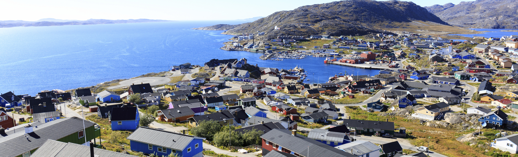 Panorama von Qaqortoq, Grönland