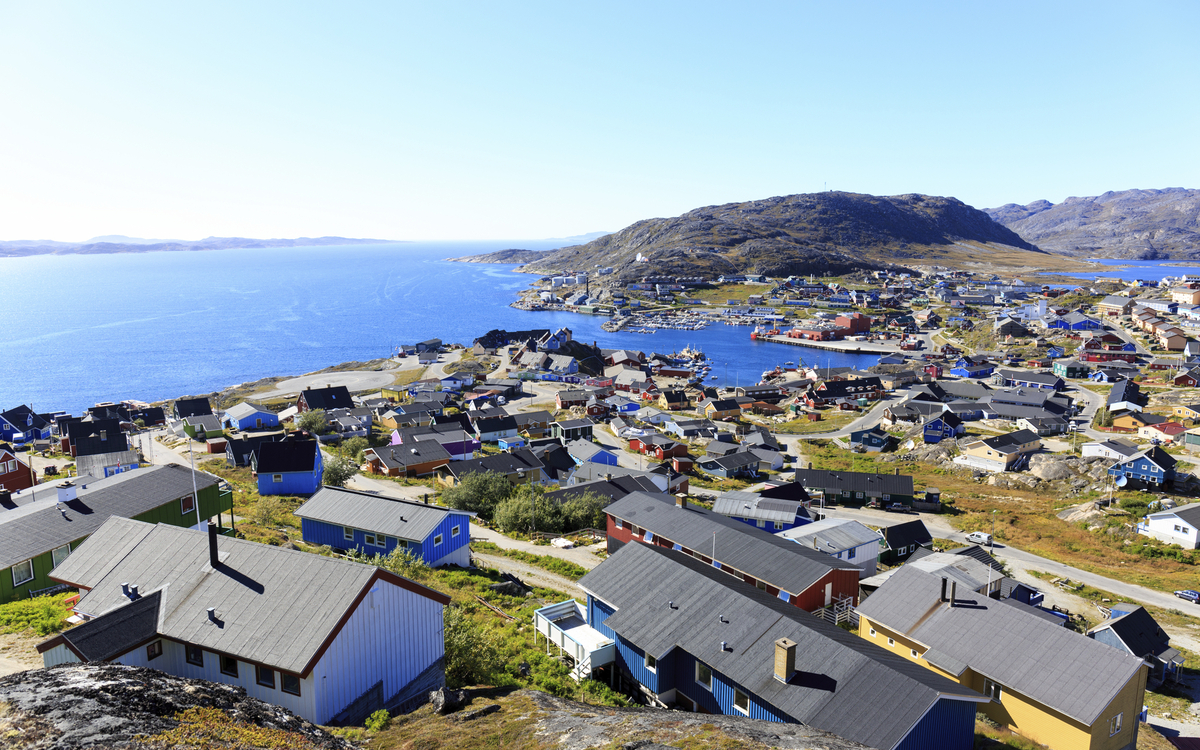 Panorama von Qaqortoq, Grönland