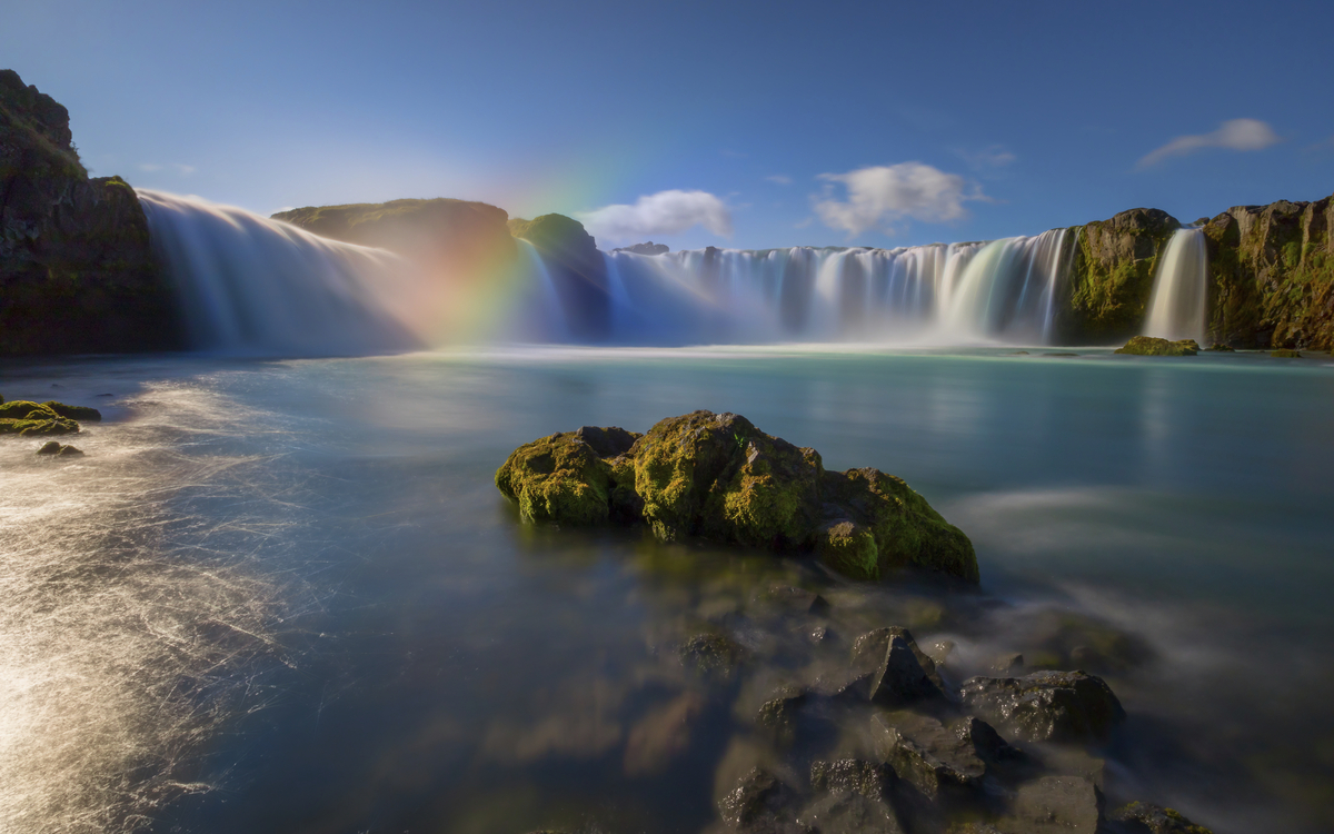 Islands Godafoss Wasserfall