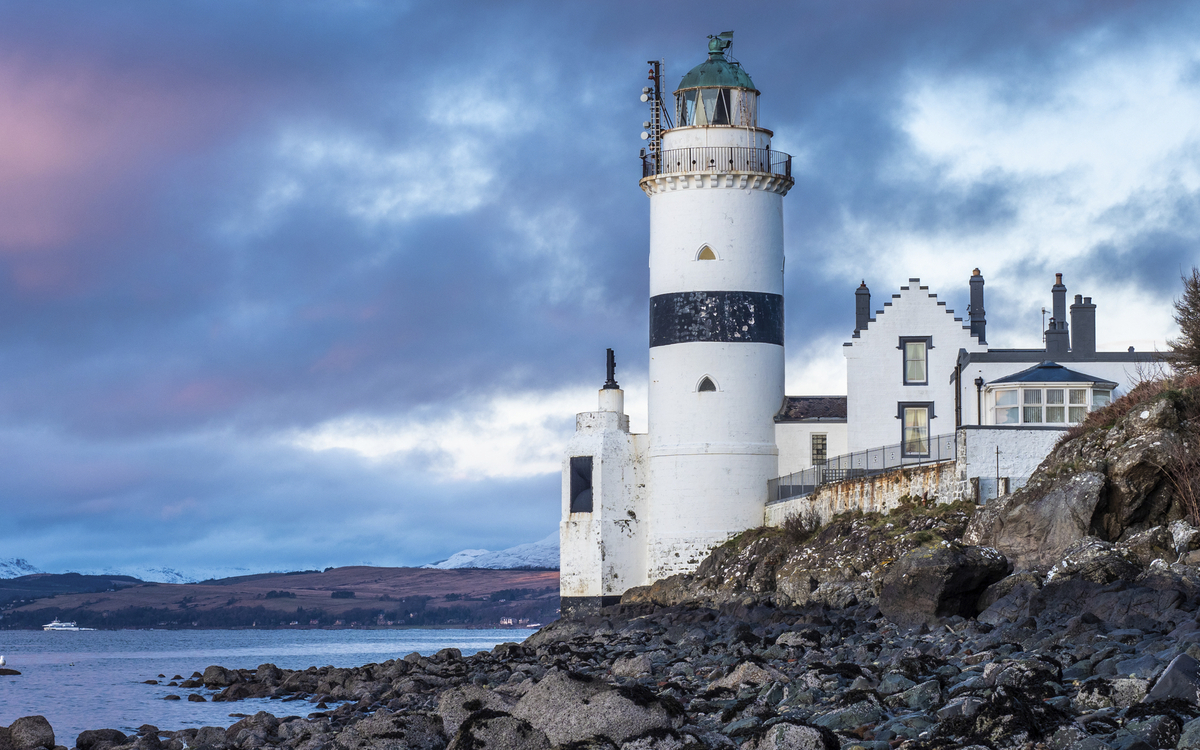 Leuchtturm Cloch bei Greenock, Schottland