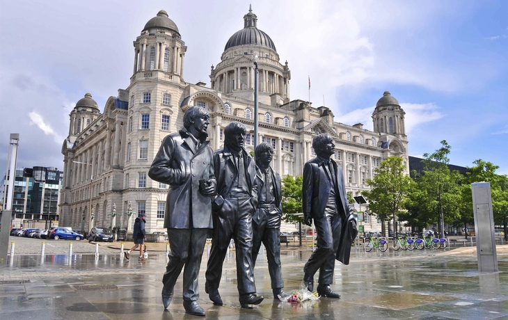 Beatles Denkmal in LIverpoll