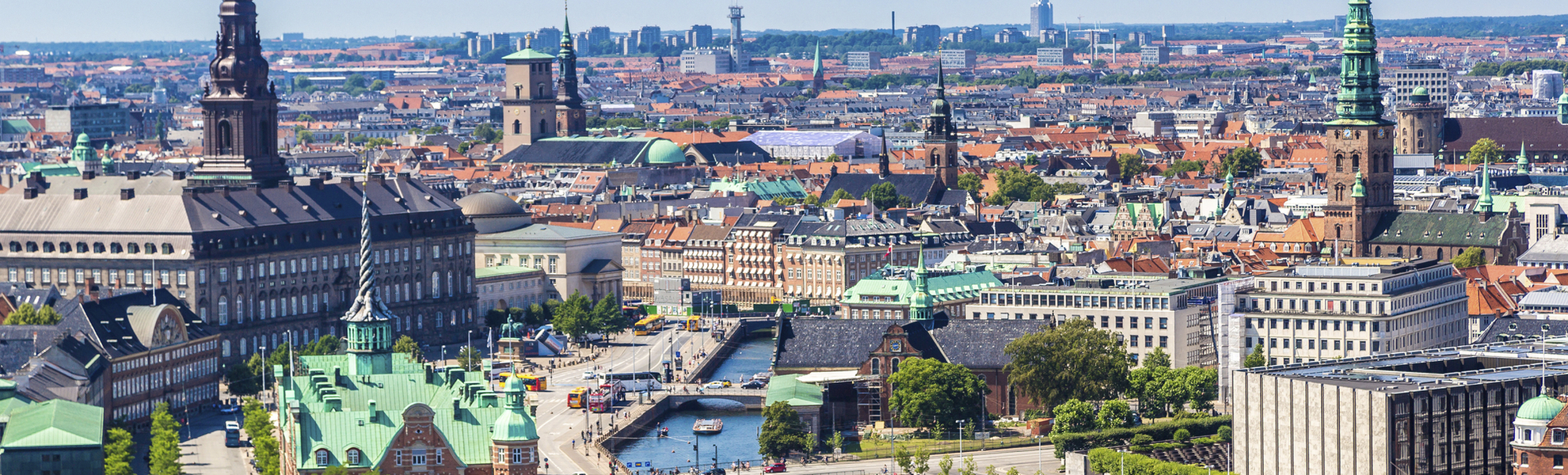 Blick auf die Stadt Kopenhagen, Dänemark