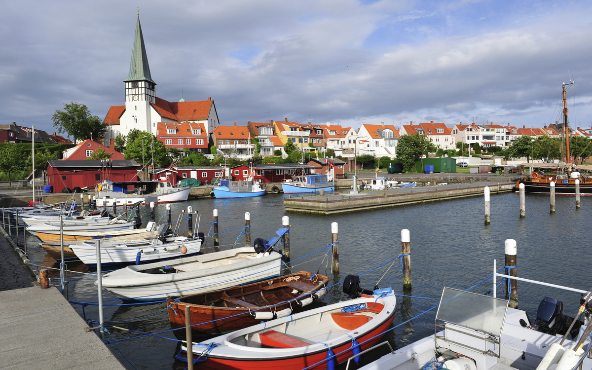 Hafen von Ronne auf Bornholm, Dänemark