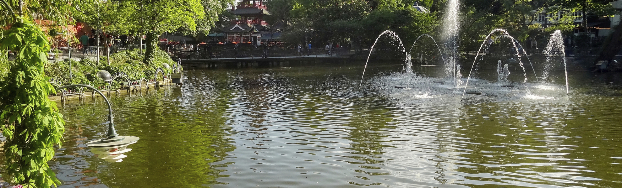 Tivoli Park in Kopenhagen, Dänemark