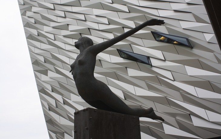 Titanic Statue in Belfast, Irland