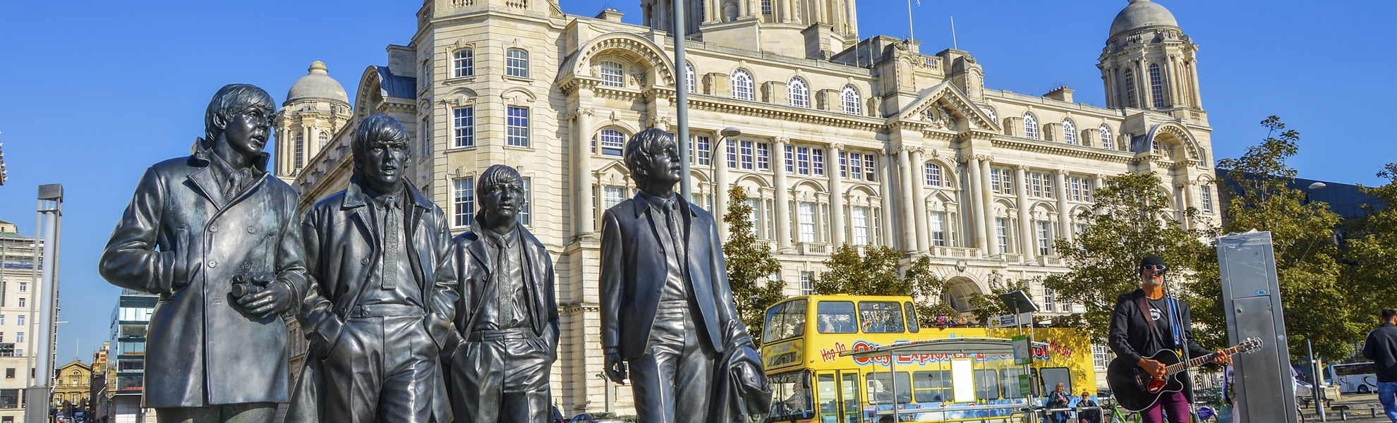 Beatles Denkmal in Liverpool