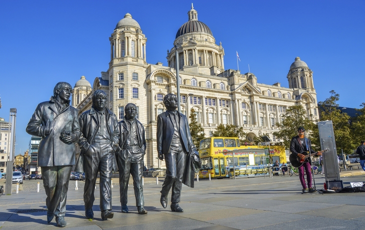 Beatles Denkmal in LIverpoll