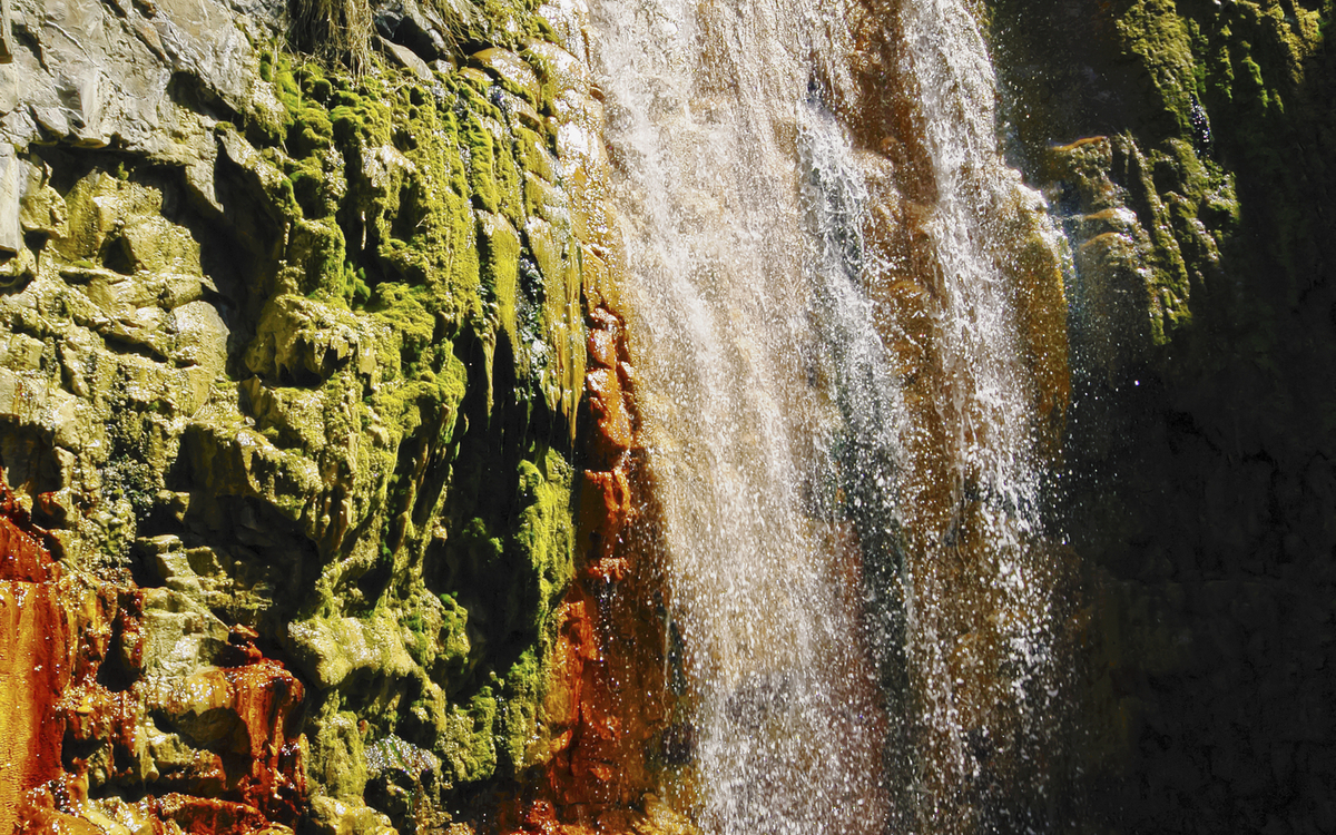 Cascada de Los Colores Wasserfall auf La Palma, Spanien