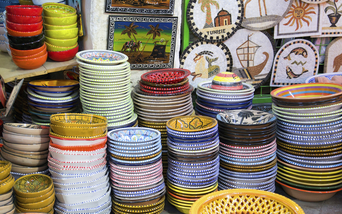 Basar in Sousse in Tunesien