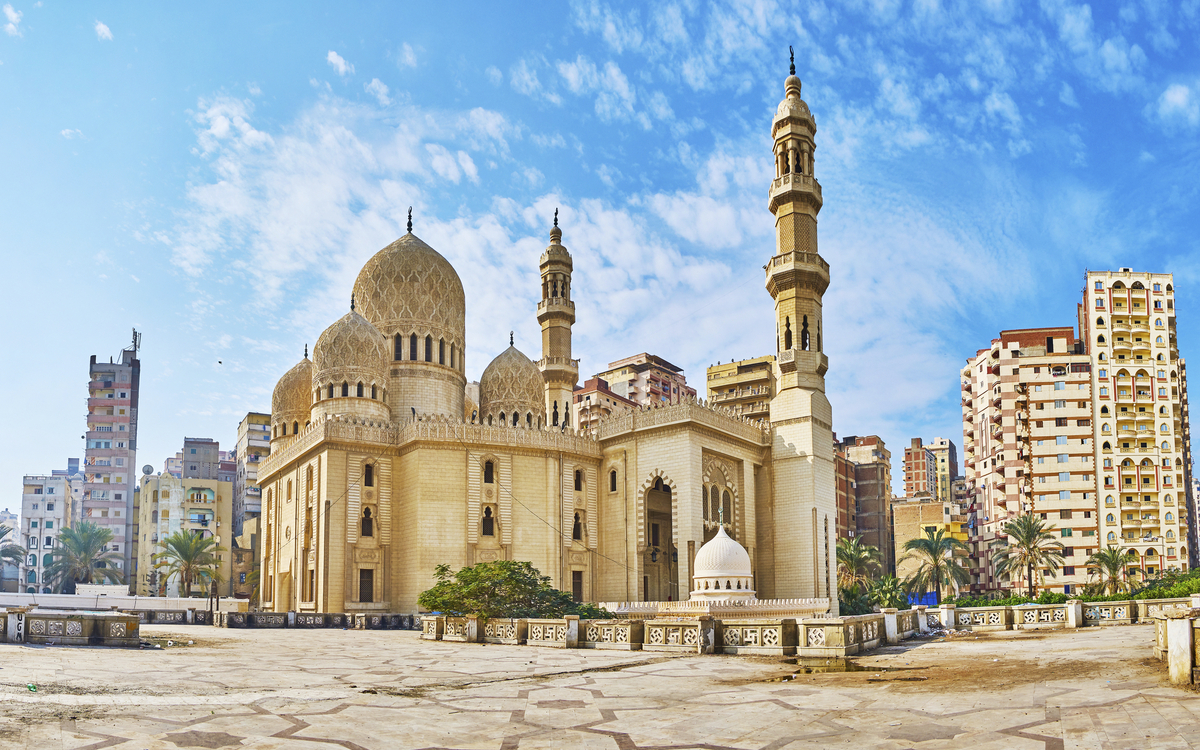 Sidi Yaqut al-Arshi Moschee in Alexandria, Aegypten