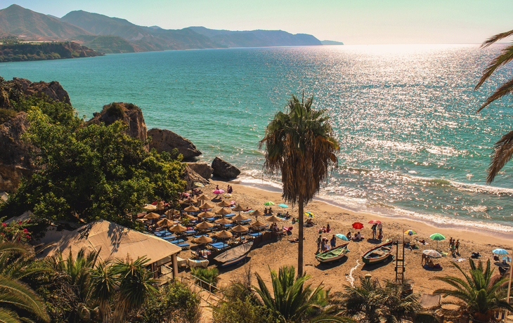 Nerja Strand in Malaga, Spanien