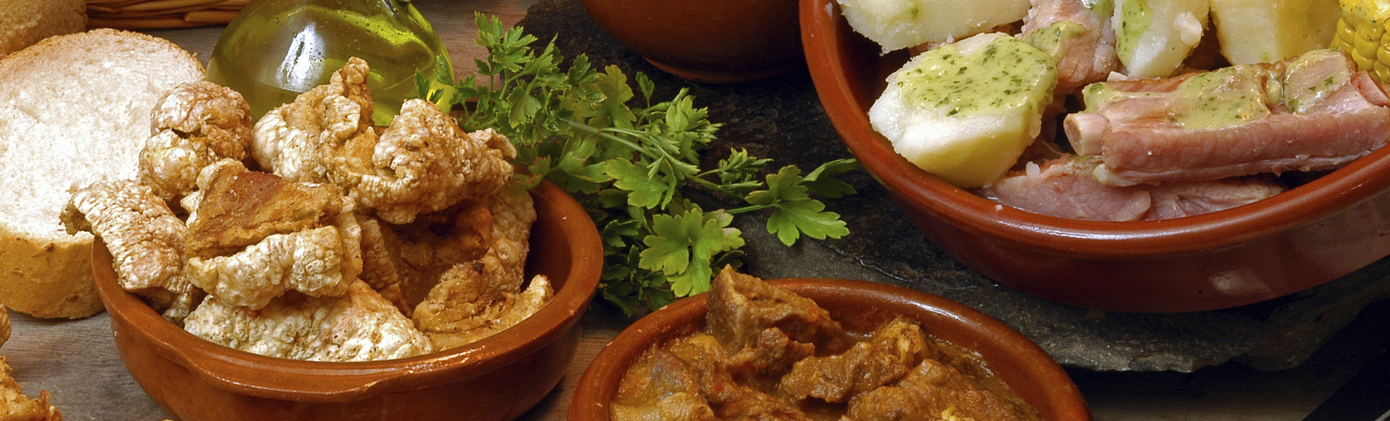 Frisch zubereitetes Essen auf Teneriffa, Spanien