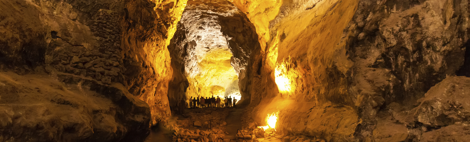 Lavaröhre Cueva de los Verdes auf Lanzarote, Spanien