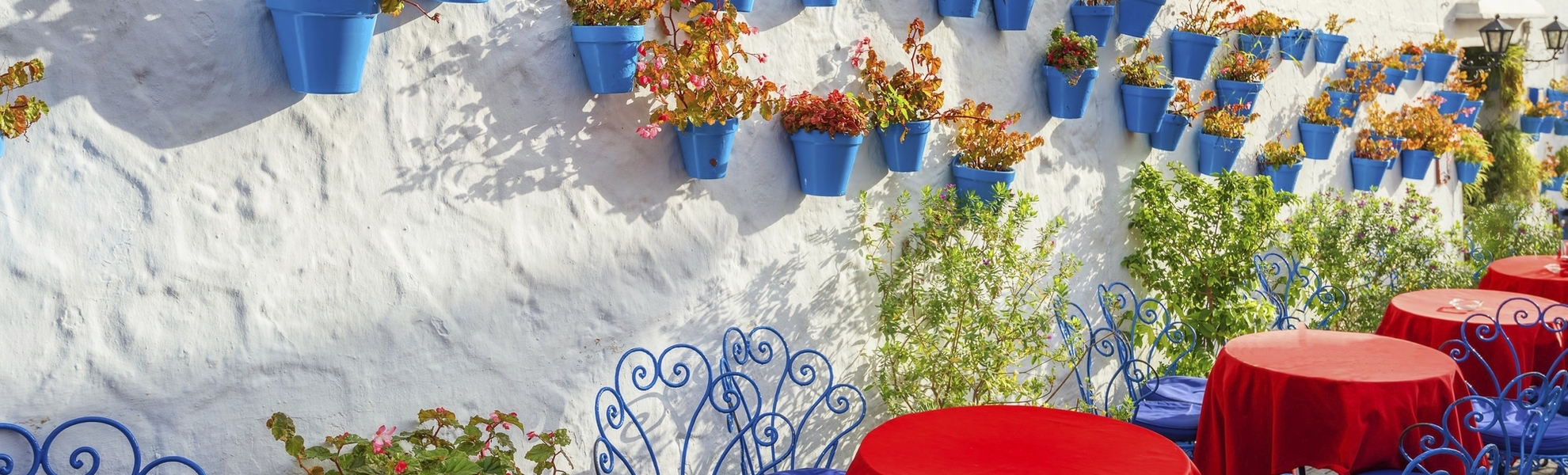 Hausfassade in Málaga, Spanien