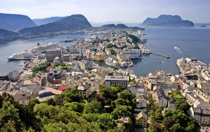 Panorama von Alesund, Norwegen