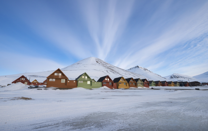 Häuser in Longyearbyen, Spitzbergen