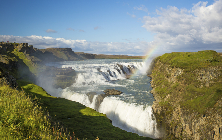 Der Gullfoss Wasserfall, Island