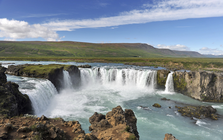 Islands berühmter Wasserfall Godafoss