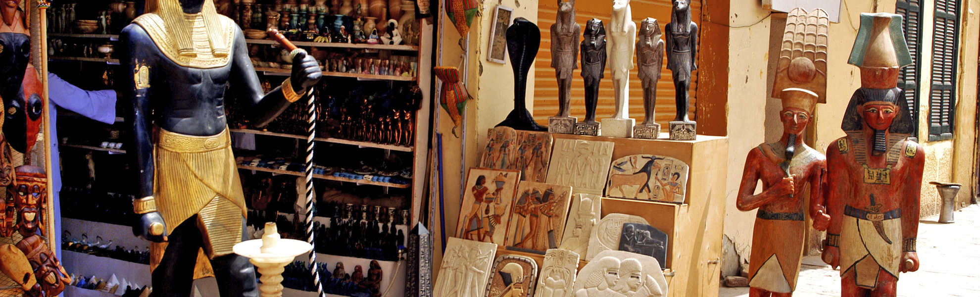 Souvenirshop in Assuan in Ägypten