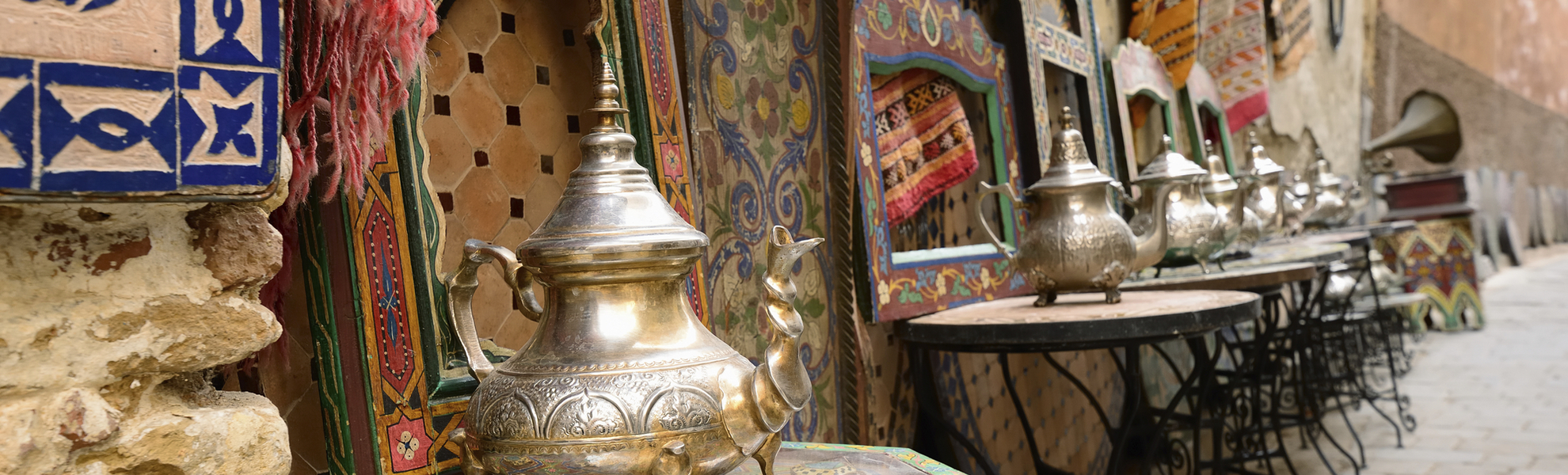 Souk Basar in Marrakesch, Marokko