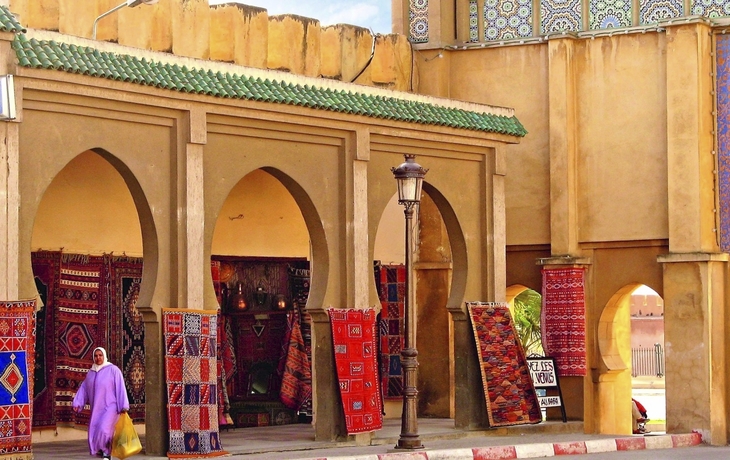 Bazar in der Stadt Meknès, Marokko