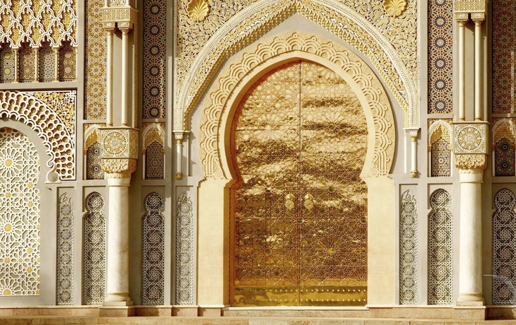 Tor vom Königspalast in Rabat, Marokko