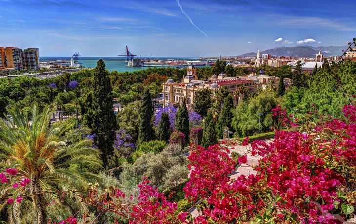 Festungs- und Palastanlage Alcazaba in Málaga, Spanien