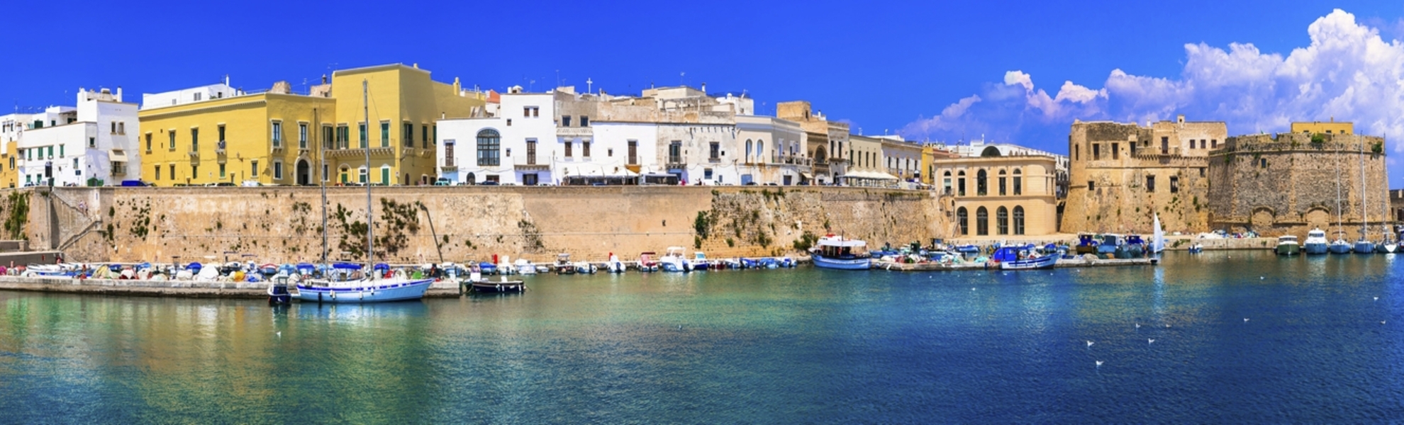 Panoramaaufnahme von Gallipoli, Italien