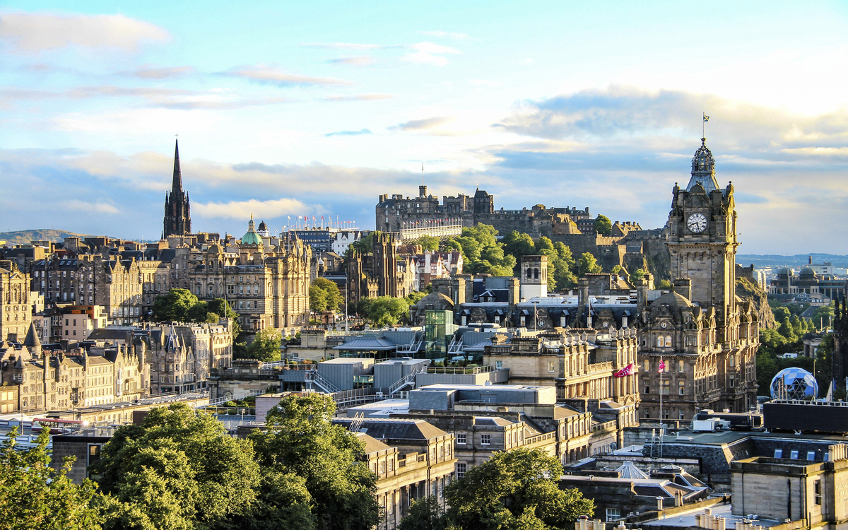 Calton Hill in Edinburgh, Schottland