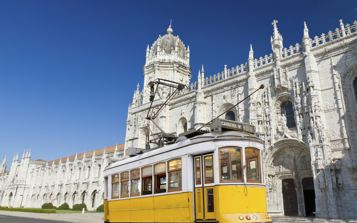 Straßenbahn in Lissabon, Portugal