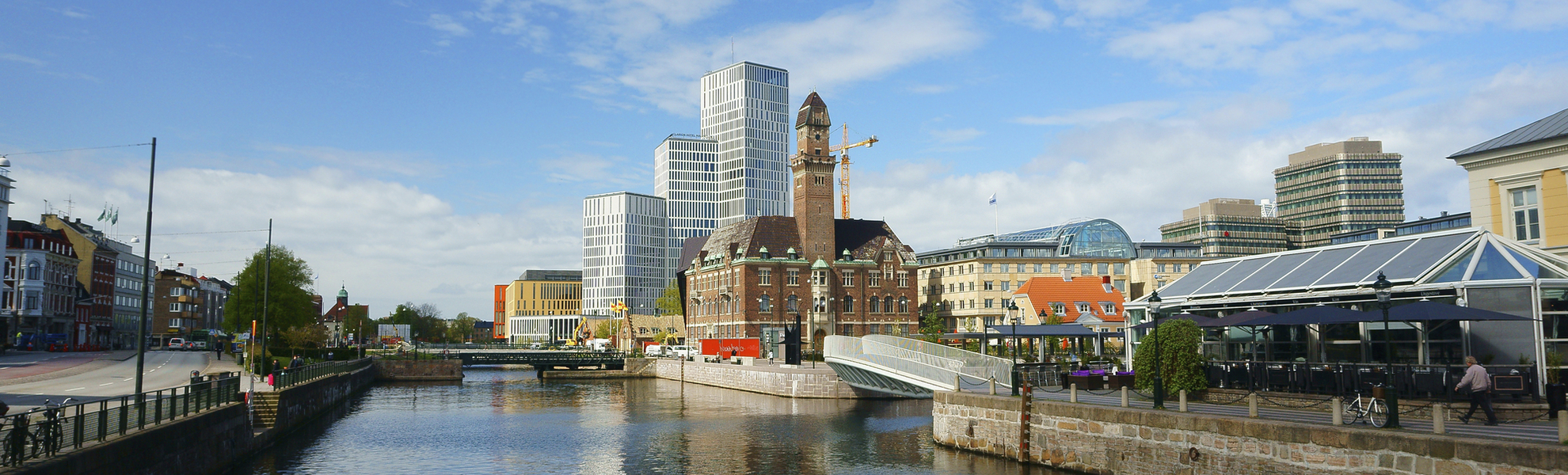 Wasserstraße in Malmö, Schweden